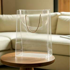 Minimalist transparent PVC handbag