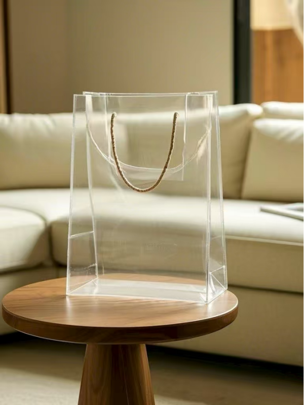 Minimalist transparent PVC handbag