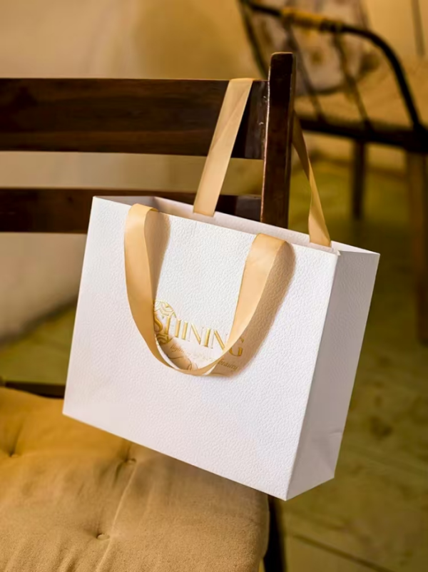 Light luxury leather pattern custom-made tote bag - Image 4