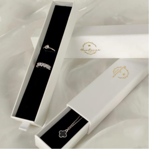 White gold stamping jewelry box set