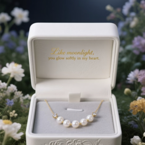 Moonlight series pearl necklace jewelry box