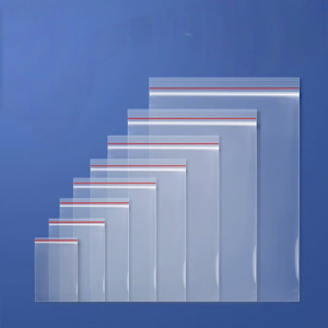 Multi-spec transparent self-sealing bag